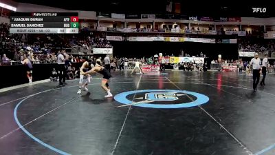 4A 133 lbs Cons. Round 2 - Juaquin Duran, Aztec vs Samuel Sanchez, Ruidoso