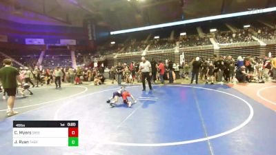 46 lbs Consi Of 8 #2 - Cash Myers, Green River Grapplers vs John Ryan, Thermopolis WC