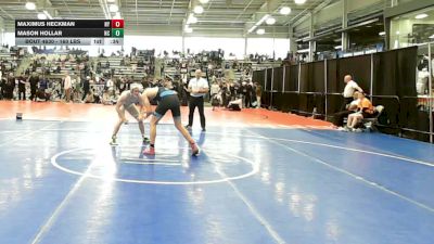 160 lbs Consi Of 32 #1 - Maximus Heckman, NY vs Mason Hollar, NC