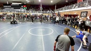 150 lbs Champ. Round 3 - Logan Nitti, Coeur D`Alene High School vs Connor Crum, Seton Catholic
