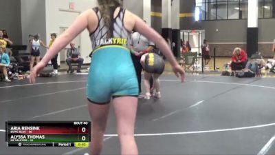 170 lbs Round 5 (16 Team) - Chloe Scarbrough, BVWC Blue vs Addison Arvdal, NE Valkyrie