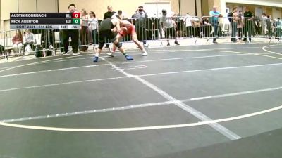 144 lbs Consi Of 4 - Austin Rohrbach, Hilliard Bradley vs Nick Agerton, Elite Force WC