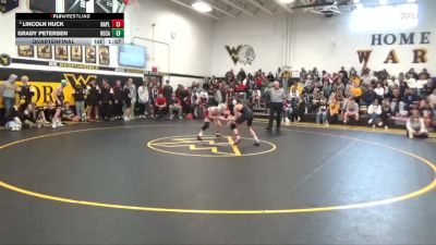 106 lbs Quarterfinal - Grady Petersen, Newman Catholic vs Lincoln Huck, Nashua-Plainfield