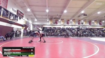 190 lbs 5th Place Match - Brandon Siqueiros, Xavier Prep vs Brayden Figuerres, Centennial