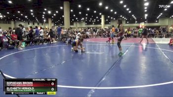 130+140 Round 2 - Elizabeth Herhold, Trojan Wrestling Academy LLC vs SophieAnn Brown, The Storm Wrestling Center