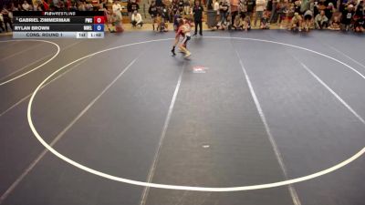 96 lbs Cons. Round 1 - Gabriel Zimmerman, Pierz Wrestling Club vs Rylan Brown, MN Elite
