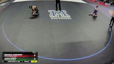 Cons. Round 1 - Nevaeha Sorensen, Adams Central Girls vs Alexa Karch, Omaha Bryan Girls