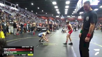 100 lbs Semifinal - Gable Majcher, Yale Jr Bulldogs vs Cole Cichocki, Lowell WC