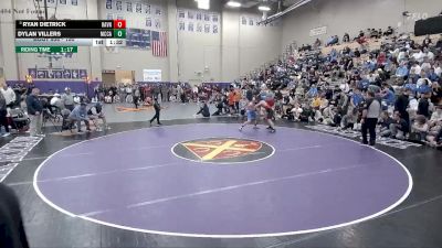 150 lbs Semifinal - Ryan Dietrick, Ravenwood vs Dylan Villers, McCallie