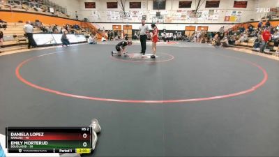 120 lbs Quarterfinal - Emily Morterud, DouglasSD vs Daniela Lopez, Rawlins