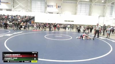 70 lbs Cons. Round 1 - Forrest Cole, Club Not Listed vs Landon Bennett, Journeymen Wrestling Club