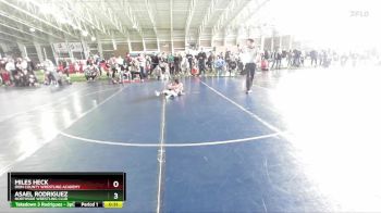 45 lbs Cons. Round 2 - Miles Heck, Iron County Wrestling Academy vs Asael Rodriguez, Northside Wrestling Club