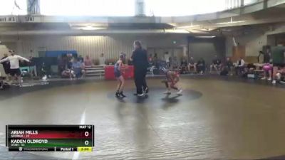 71 lbs Placement Matches (16 Team) - Ariah Mills, Georgia vs Kaden Oldroyd, Utah