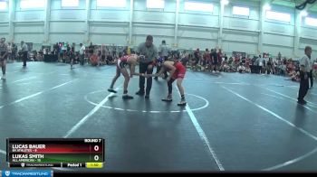 92 lbs Round 7 (10 Team) - Lucas Bauer, 84 Athletes vs Lukas Smith, All American