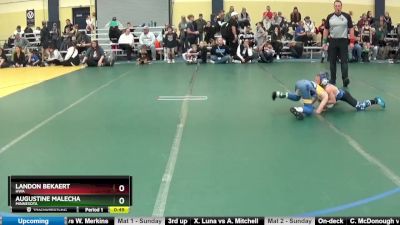 60 lbs Cons. Semi - Augustine Malecha, Minnesota vs Landon Bekaert, HWA