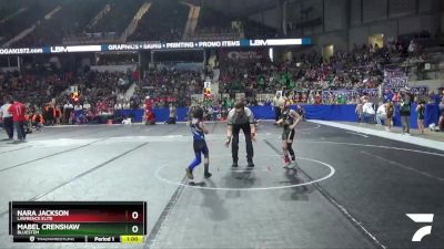 45 lbs Semifinal - Mabel Crenshaw, Bluestem vs Nara Jackson, Lawrence Elite