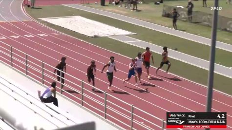 Men's 100m NCAA D-III & NAIA, Finals 1