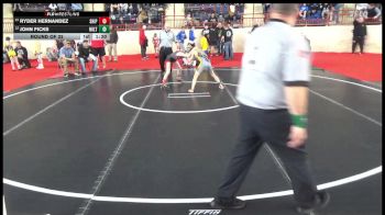 70_B lbs Round Of 32 - Ryder Hernandez, Shippensburg vs John Ficks, Milton
