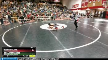 138 lbs Semifinal - Danner Glanz, Worland Middle School vs Edgar Fernandez, Worland Middle School