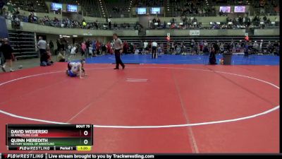 85 lbs Round 3 - David Wesierski, ISI WRESTLING CLUB vs Quinn Meredith, Victory School Of Wrestling