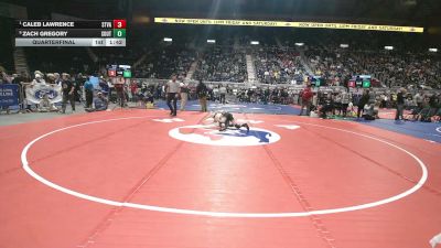 4A-120 lbs Quarterfinal - Caleb Lawrence, Star Valley vs Zach Gregory, South
