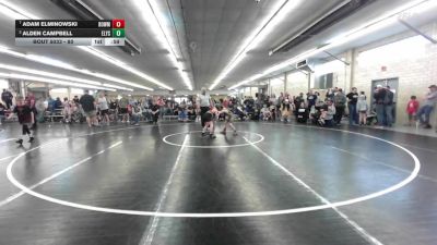 80 lbs Quarterfinal - Adam Elminowski, Bowmansville vs Alden Campbell, Elysburg