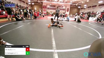 80 lbs Final - Willie Kurtz, SlyFox Wrestling Academy vs Bj Gahagan Jr, Pin-King All Stars