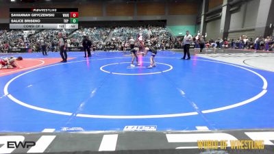 68 lbs Consi Of 4 - Savannah Gryczewski, Wave Wrestling Club (TN) vs Salice Briseno, Top Rank
