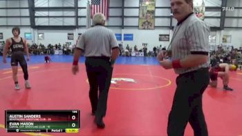 144 lbs Quarterfinals (8 Team) - Evan Mason, CAPITAL CITY WRESTLING CLUB vs Austin Sanders, BEASTWORKS WRESTLING CLUB