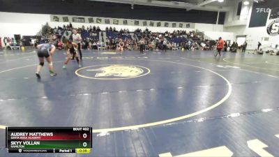 110 lbs Cons. Round 4 - Skyy Vollan, Hamilton vs Audrey Matthews, Santa Rosa Academy