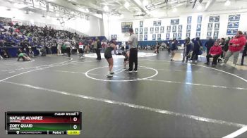 110 lbs Champ. Round 2 - Zoey Quaid, Ramona vs Natalie Alvarez, Savanna