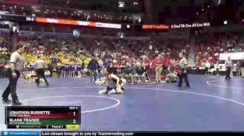 2 lbs Semifinal - Jonathon Burnette, Spirit Lake Park vs Blaine Frazier, Notre Dame, Burlington