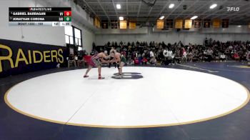 190 lbs Semifinal - Jonathan Corona, Santa Barbara vs Gabriel Barragan, West Valley