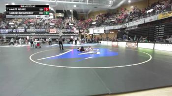 130 lbs Cons. Round 1 - Kaylee McKee, Effingham-Atchison Co Community Hs vs Haleigh Koslowsky, Douglass Hs