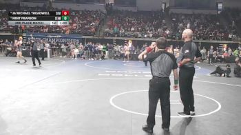 D 1 190 lbs 3rd Place Match - Ja`Michael Treadwell, Covington vs Kent Pearson, St. Amant