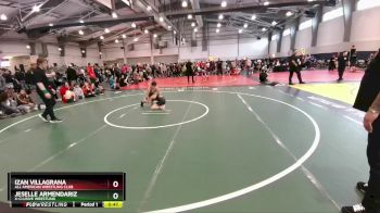 92 lbs Cons. Round 3 - Jeselle Armendariz, X-CLUSIVE Wrestling vs Izan Villagrana, All American Wrestling Club