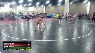 120 lbs Champ Round 1 (16 Team) - Quinn Butler, South Dakota Heat vs Kaydn Meyer, Team Iowa Mermaid Mafia