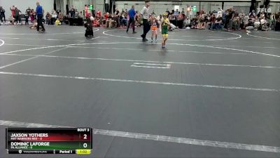 48 lbs Round 2 (4 Team) - Dominic Laforge, PA Alliance vs Jaxson Yothers, Mat Warriors Red