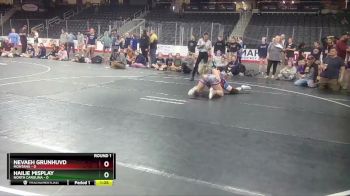 W 132 lbs Round 1 (4 Team) - Nevaeh Grunhuvd, Montana vs Hailie Misplay, North Carolina