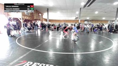 130 lbs Consi Of 8 #2 - Delila Denning, Springwater vs Malaya Romero, Williamsport