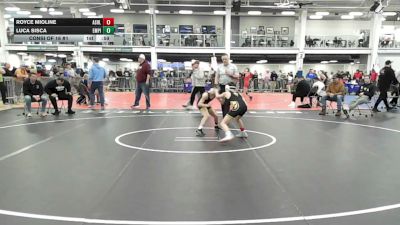 88 lbs Consi Of 16 #1 - Royce Mioline, Ashland vs Luca Sisca, Empire WC (NH)