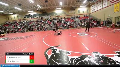 49 lbs Cons. Semi - Brayden Knight, Lake Stevens Wrestling Club vs Sunnie Anderson, Team Aggression Wrestling Club