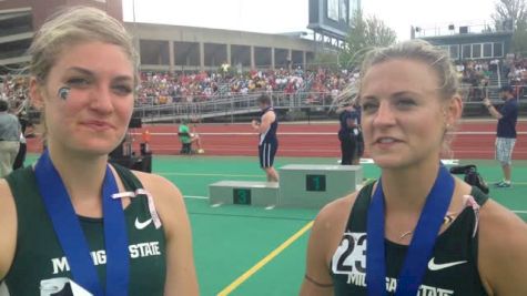 Leah O'Connor and Rachele Schulist contribute 43 combined points to MSU team title