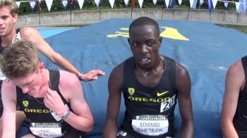 Edward Cheserek and Eric Jenkins after 1-2 sweep in the Pac-12 5K