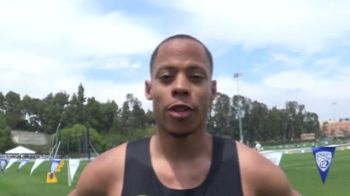 Marcus Chambers after big PR in the 400m to clinch Pac-12 title