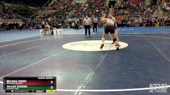 250 lbs Champ. Round 1 - Taylen Boeder, Central Cass vs Belinda Perry, Bismarck Century
