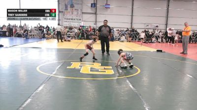 48 lbs Round 3 - 12:30pm Saturday - Trey Sanders, CTWHALE vs Mason Miller, Iowa Black