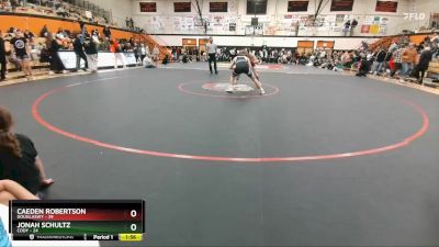 138 lbs Finals (8 Team) - Jonah Schultz, Cody vs Caeden Robertson, DouglasWY