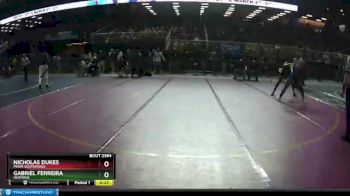 2A 138 lbs 5th Place Match - Nicholas Dukes, Miami Southridge vs Gabriel Ferreira, Heritage