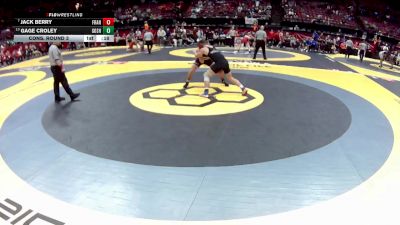D2-157 lbs Cons. Round 3 - Gage Croley, Goshen vs Jack Berry, Franklin